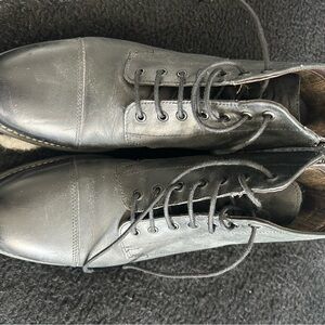 Black Leather Men's Boots